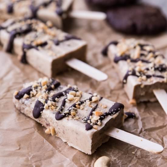 Cookies n’ Peanut Butter Cream Pops