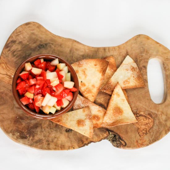 Fruit Salsa with Vanilla Tortillas