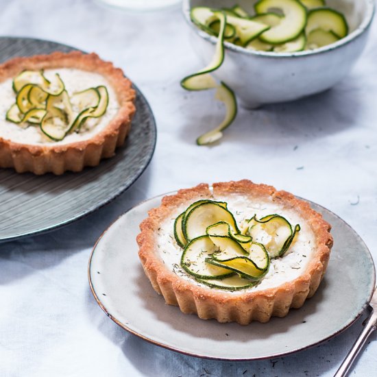 Courgette & Cottage Cheese Tarts