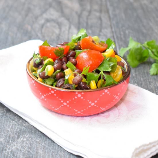 Quick and Easy Bean Salsa