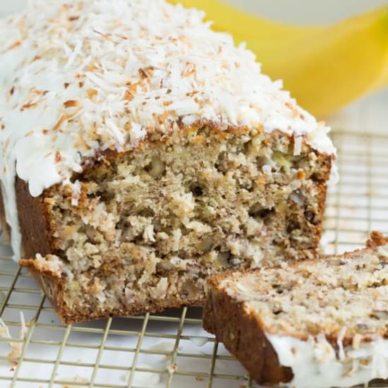 Banana Coconut Crunch Bread