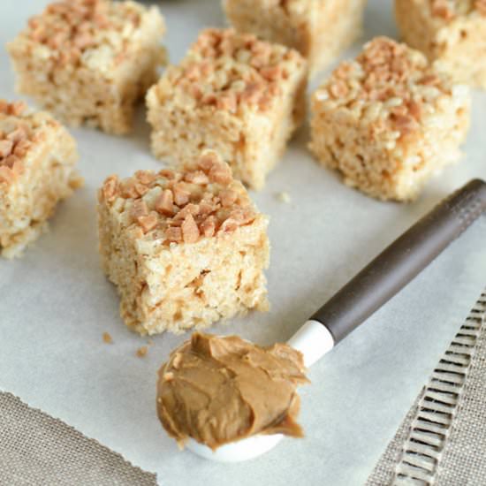 Cookie Butter Rice Krispies Squares