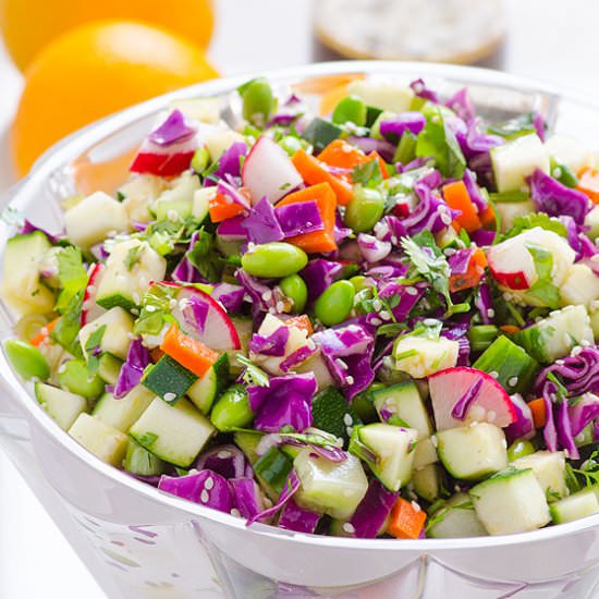 Chopped Asian Zucchini Salad