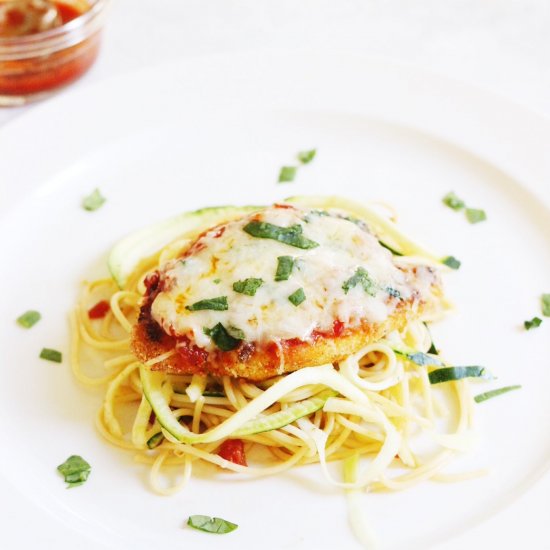 Baked Parmesan Chicken “Noodles”