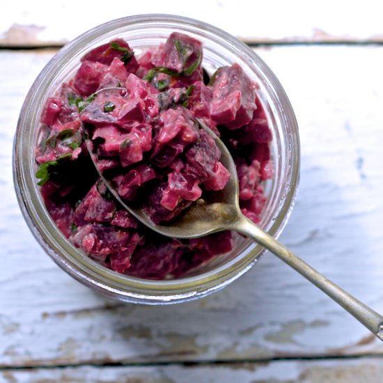 Punchy Beetroot Burger Relish