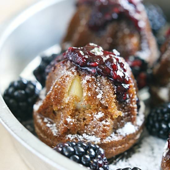 Pear Tea Cakes and Blackberry Jam