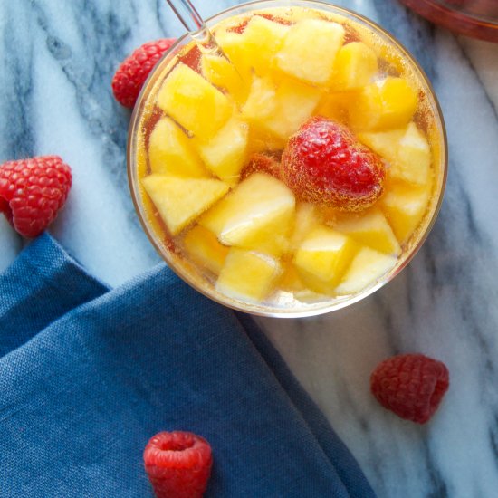 Peach Melba Sangria