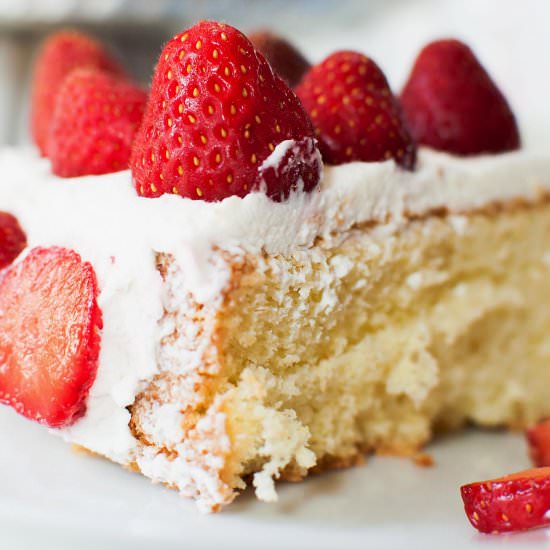 Strawberry Sponge Cake