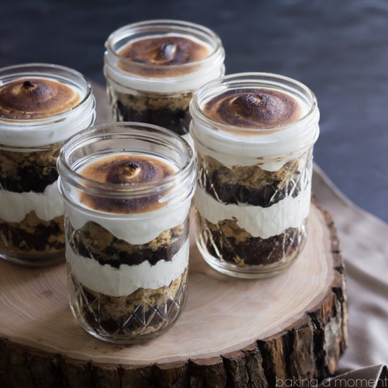 S’mores Cupcake Jars