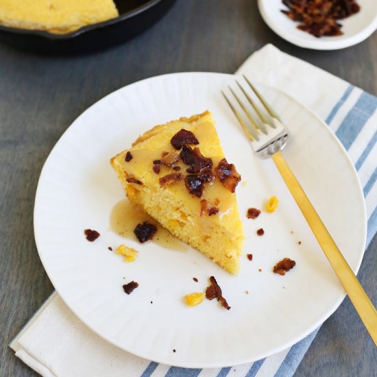 Cornbread with Bacon Glaze