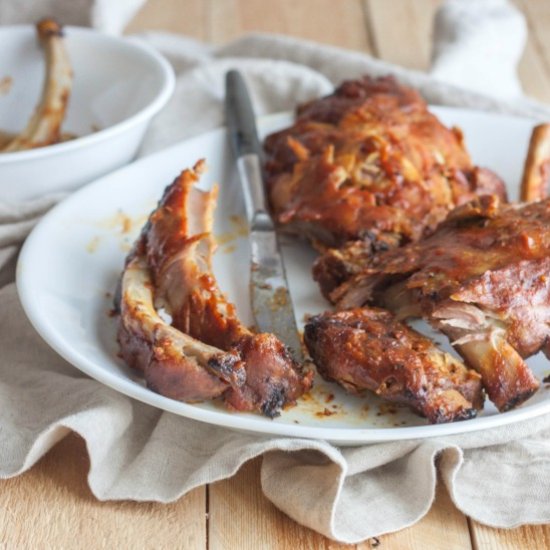 Slow Cooker Ribs with Homemade BBQ