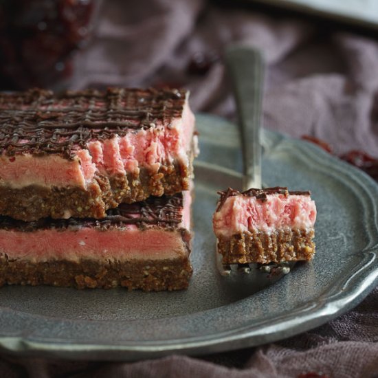 Frozen Chocolate Cherry Bars