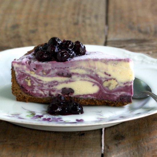 Blueberry Ginger Ice Cream Pie