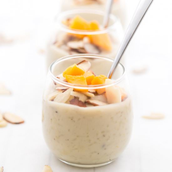 Almond Milk Rice Pudding