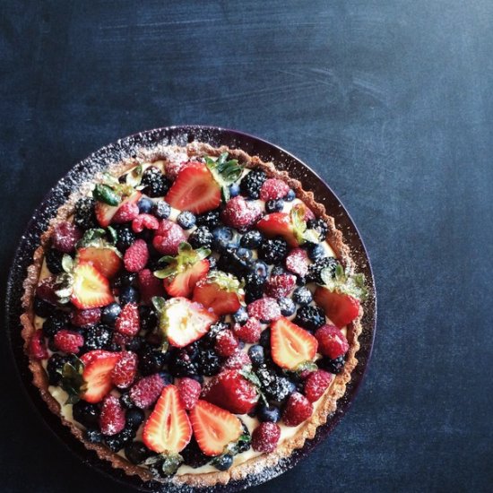 Gluten Free Berry & Almond Tart