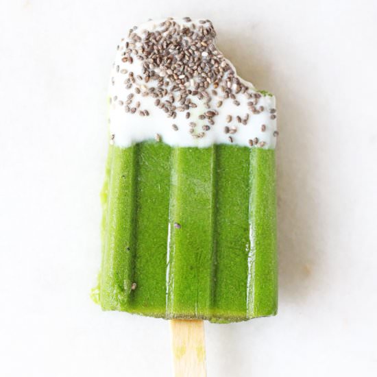 Pea & Spinach Smoothie Popsicle