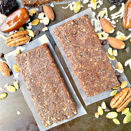 Energy Bars with Dates & Nuts