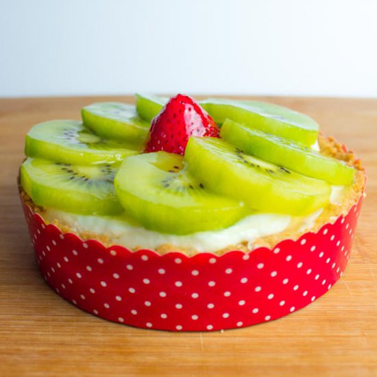 Strawberry Kiwi & Lime Chiffon Tart