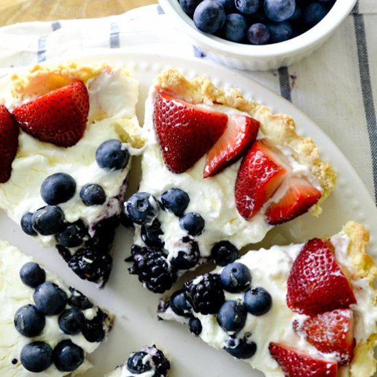 Berry Tart with Lemon Cookie Crust