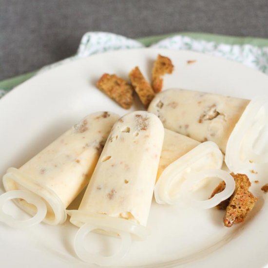 Carrot Cake Popsicles