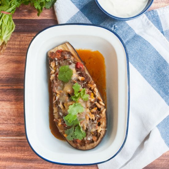 Mexican Stuffed Eggplants