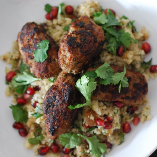 Lamb Koftas & Cauliflower Cous Cous