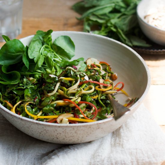 Rainbow Chard Coleslaw