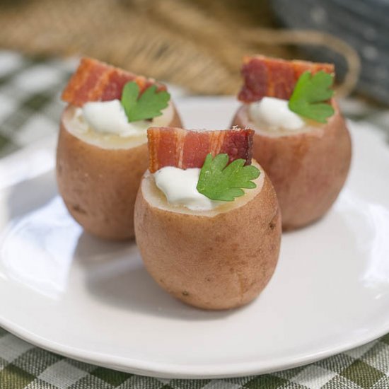 Bacon & Blue Cheese Stuffed Potatoes