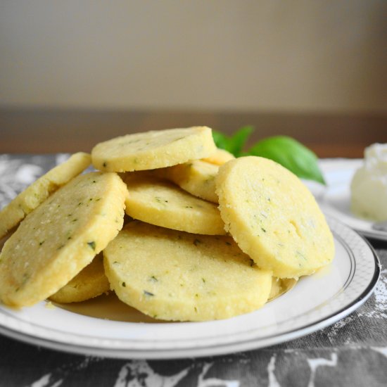 Parmesan Basil Crackers