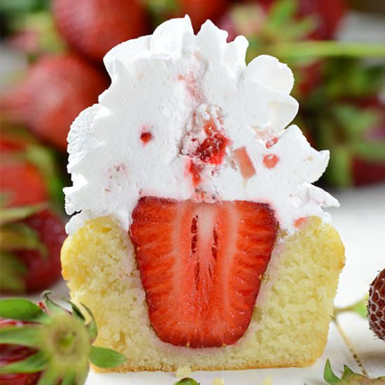 Strawberry Shortcake Cupcakes