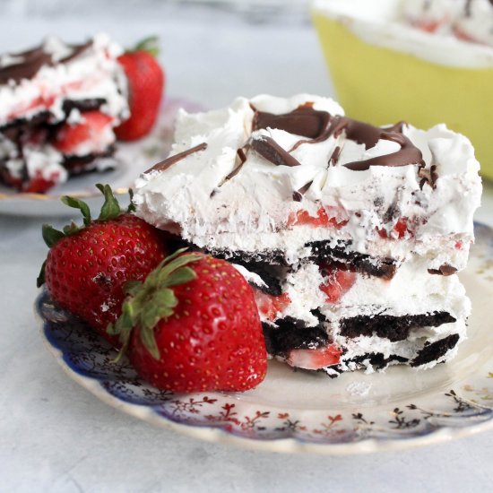 Strawberry Nutella Icebox Cake