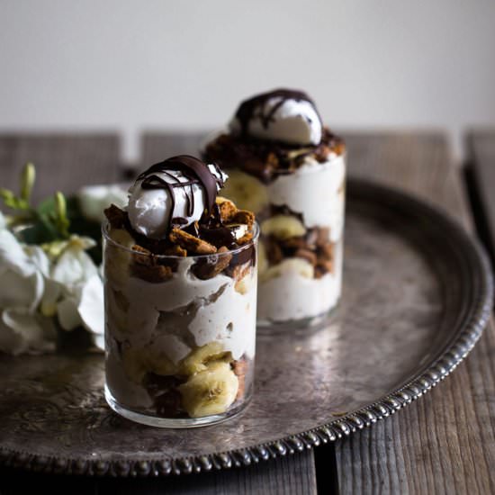 Vegan Banana Pie in a Cup