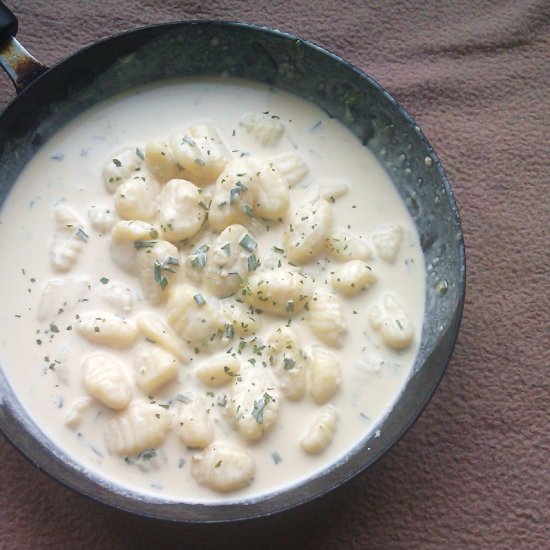 Gnocchi in Mustard Cream Sauce