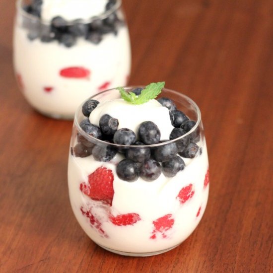 Patriotic Yogurt Parfait