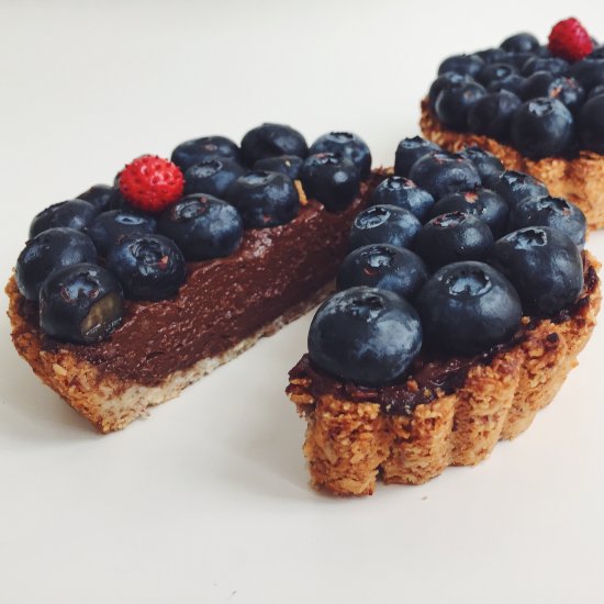 Vegan & Gluten Free Chocolate Tarts