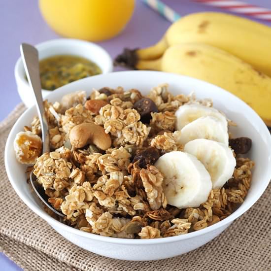 Passion Fruit and Coconut Granola