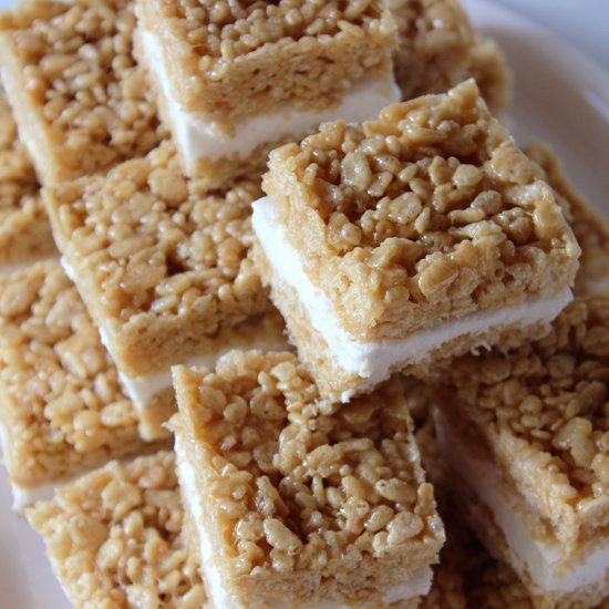 Rice Krispie Marshmallow Sandwiches