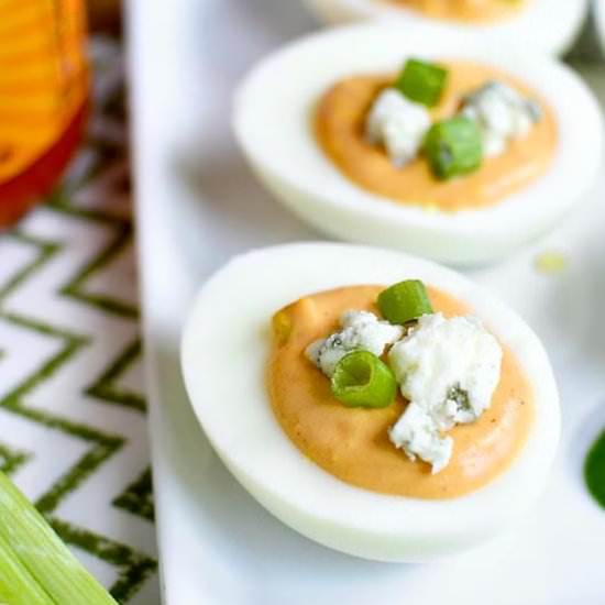 Buffalo Ranch Deviled Eggs