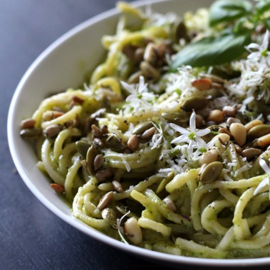 Wild Garlic Pesto Pasta