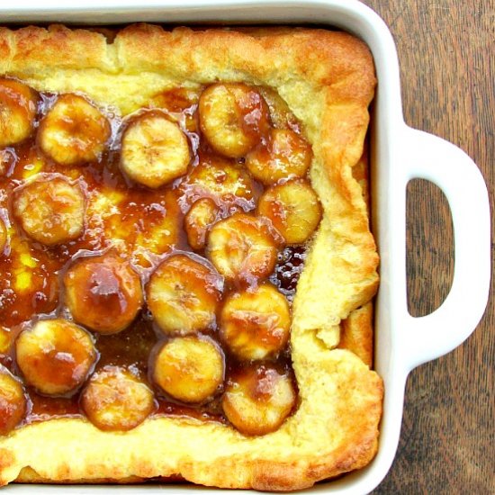 Bananas Foster Dutch Baby