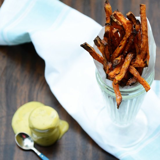 Sweet Potato Fries with Aioli