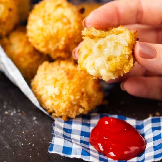 Baked Cheesy Potato Croquettes