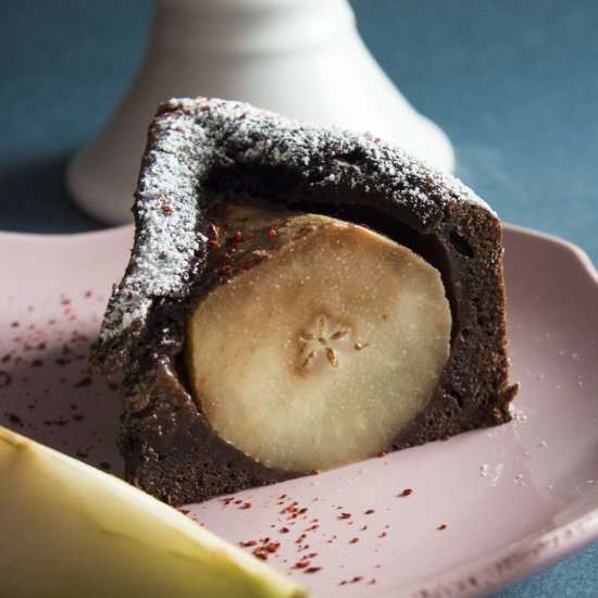 Spicy Chocolate Pear Cake