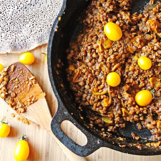 Misir Wot: Ethiopian Lentil Stew