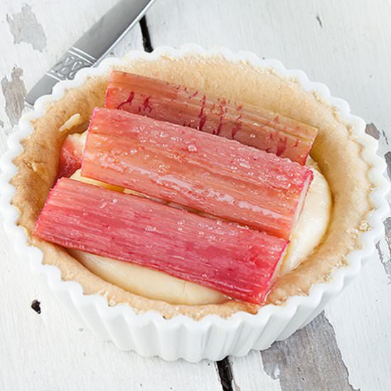 Rhubarb and Custard Tartlets