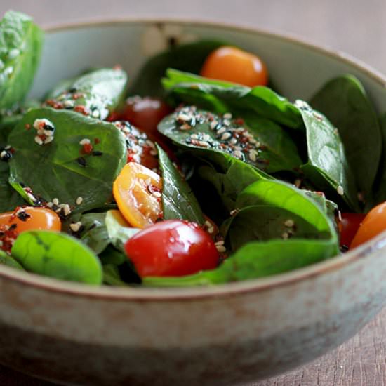 Korean Style Spinach Salad