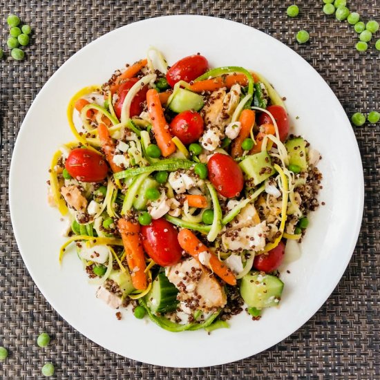 Zoodles & Quinoa Mason Jar Salad