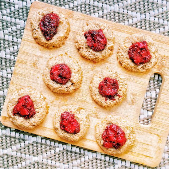 Cookies With Strawberry-Chia Jam