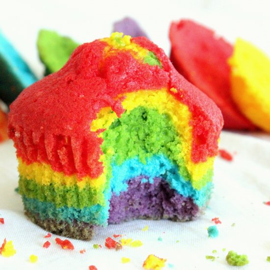 Rainbow Cupcakes