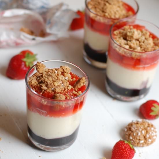 Red White and Blue Cheesecakes